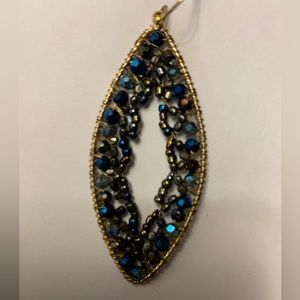 Celestial crystal glass bead earrings